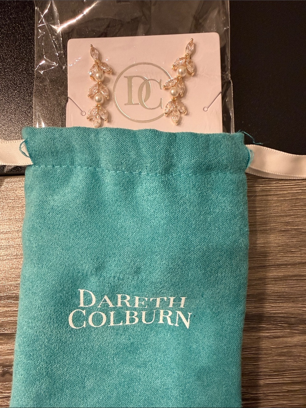 Dareth Colburn-Pearl Drop Earrings and matching bracelet - Picture 7 of 7